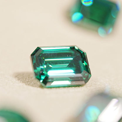 Moissanite Jewelry Hydrothermal Colombian Precious Emerald Cut Moissanite for Jewelry Making