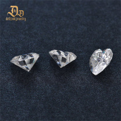 Large Sizes 1CT-4CT Heart Cut Loose Moissanite Colorless VVS1 Clarity Loose Gemstones Colorless Moissanite