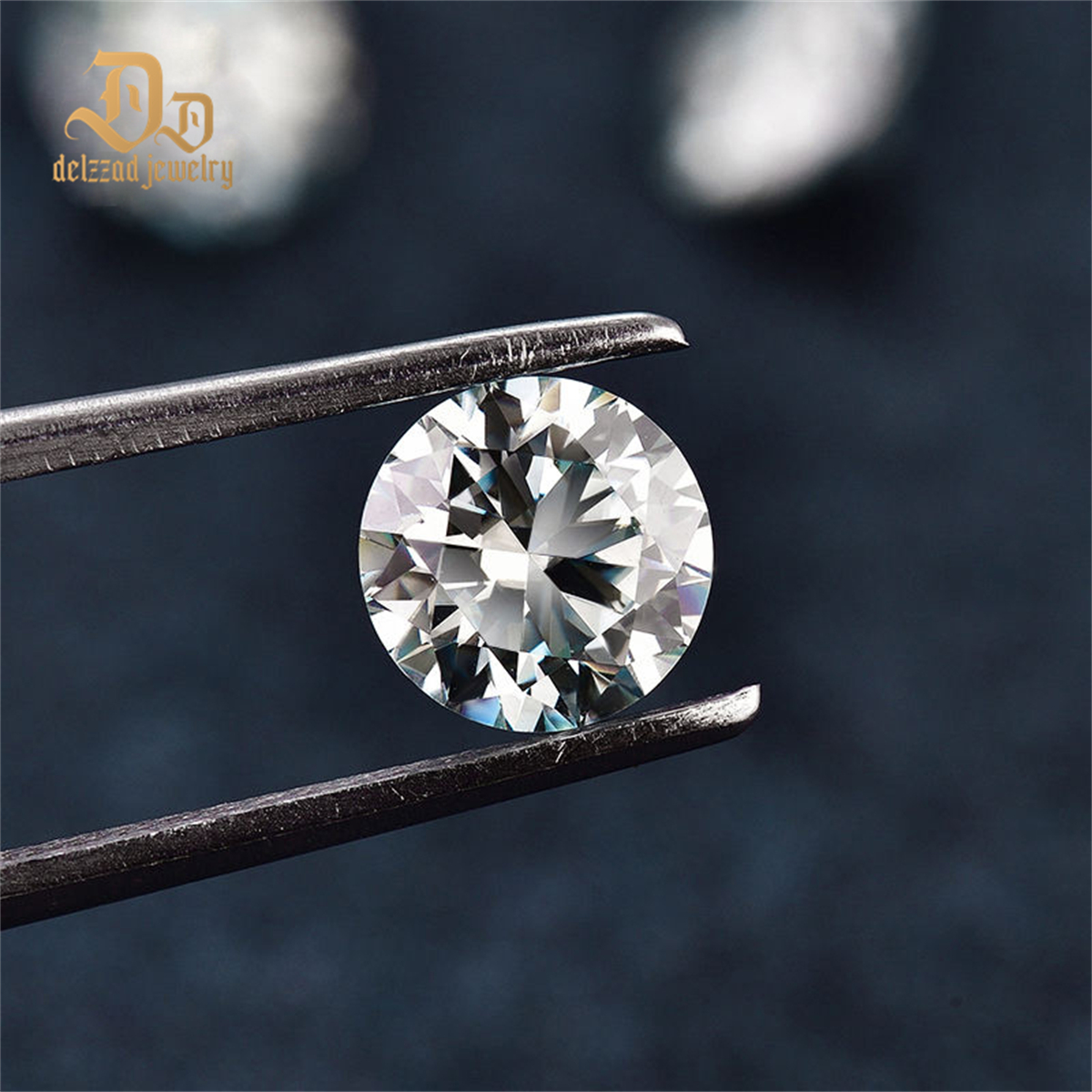 VVS1 Clarity Loose Moissanite Diamond White Round Brilliant Cut DEF for Jewelry Making