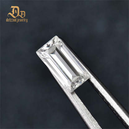 White D Color Baguette Cut Synthetic Diamond 3X5 mm Loose Moissanite Gemstone Colorless 3X5 Mm Moissanite