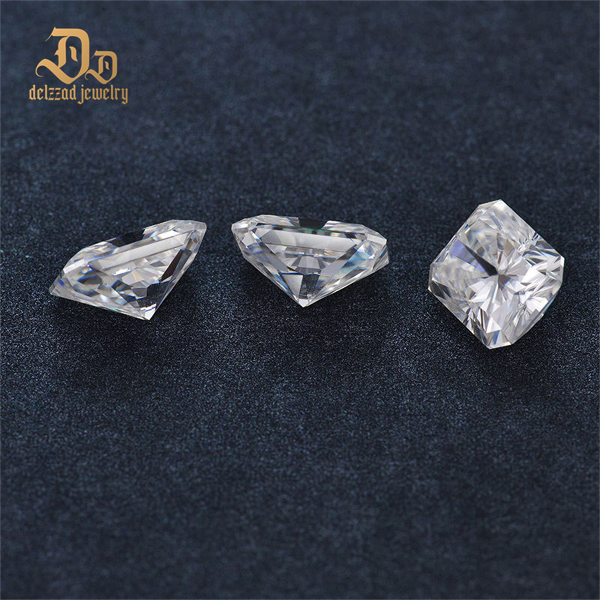 5*7mm 1 Carat Loose Radiant Cut Moissanite Gem Stones Crushed