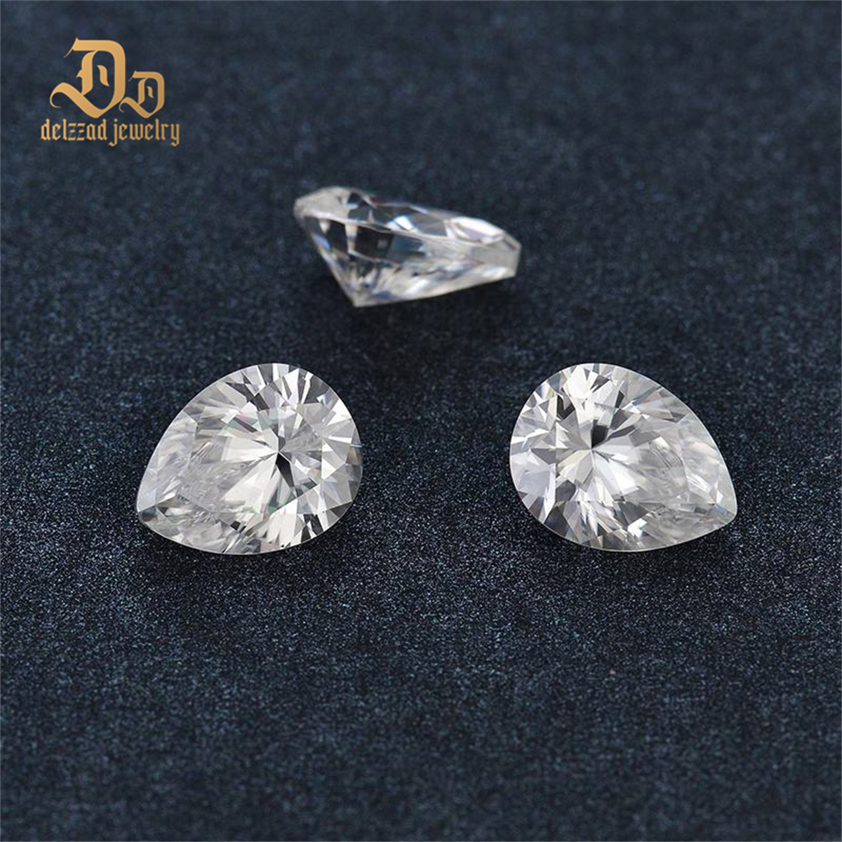 Loose Gemstone 10x7mm 2-3 CT 4 CT Synthetic Pear Cut Waterdrop Shaped Moissanite Diamond for Jewelry Setting