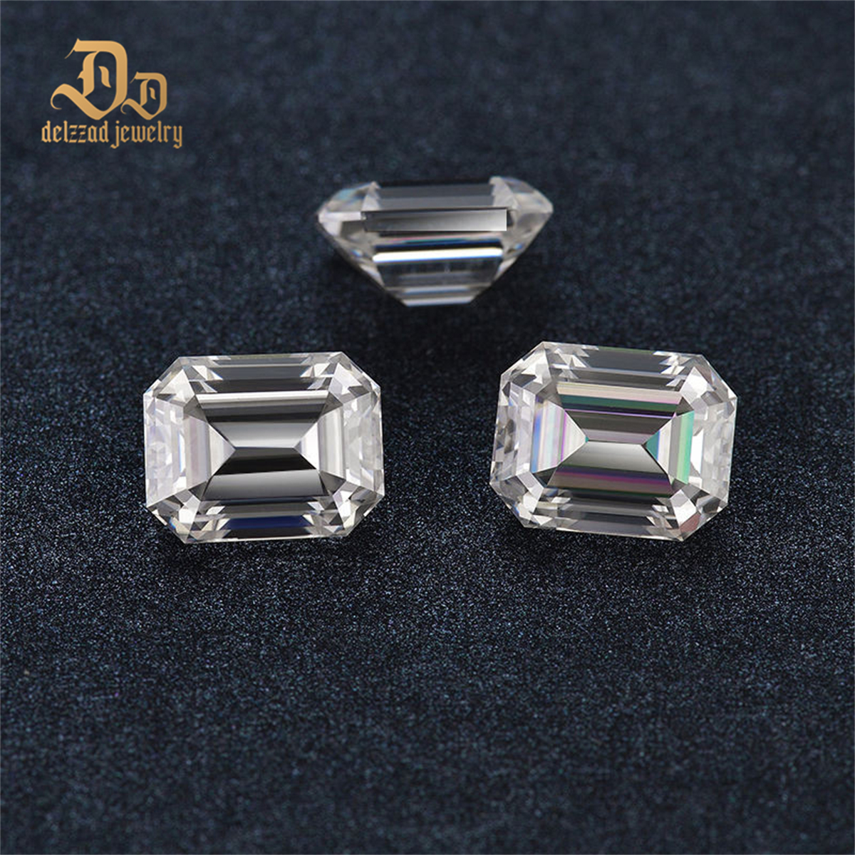 Flawless Emerald Moissanite Loose Moissanite Diamonds VVS