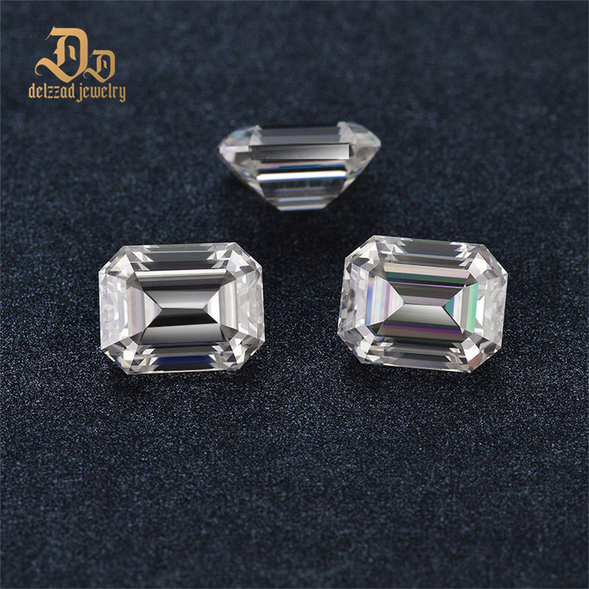 Flawless Emerald Moissanite Loose Moissanite Diamonds VVS