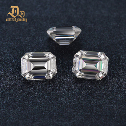 Flawless Emerald Moissanite Loose Moissanite Diamonds VVS