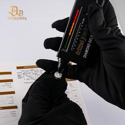 2ct Round Iced Out Halo Earrings D Color Synthetic Moissanite S925 Stud Unisex Earrings