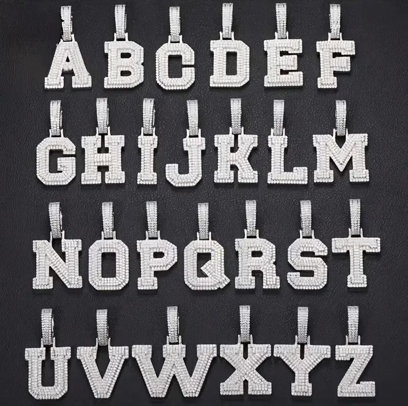 MOISSANITE LETTERS NAME PENDANT