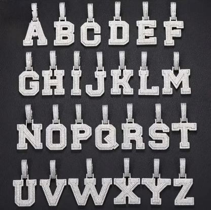 MOISSANITE LETTERS NAME PENDANT