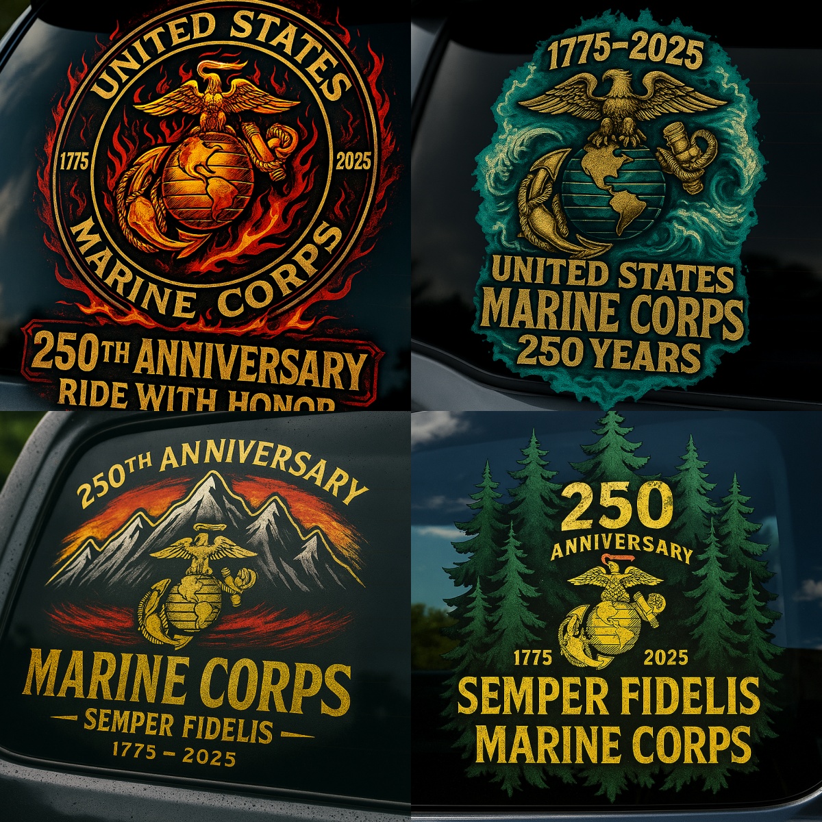 Marine Corps 250th Anniversary Decal