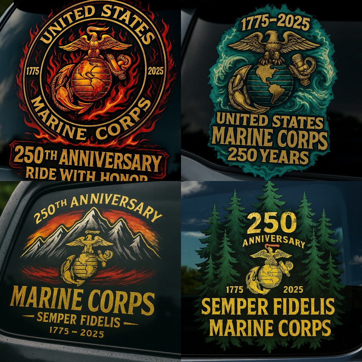 Marine Corps 250th Anniversary Decal