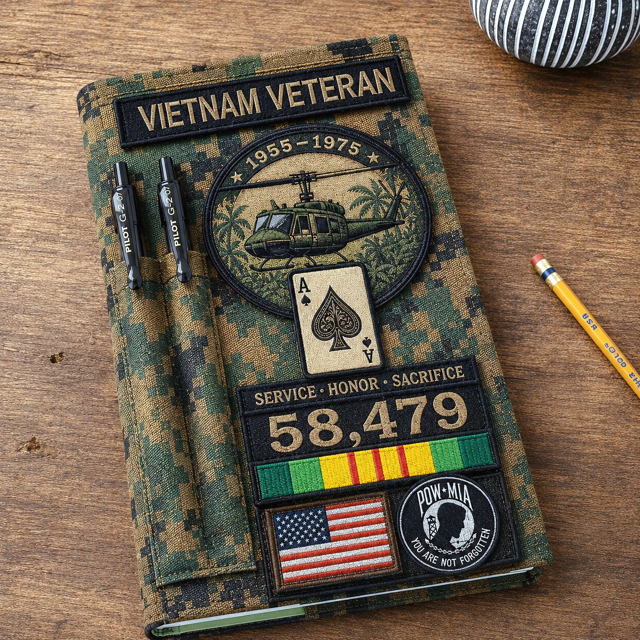🔥LAST DAY 50% OFF - 🎖️Vietnam Veteran Tactical Journal Notebook