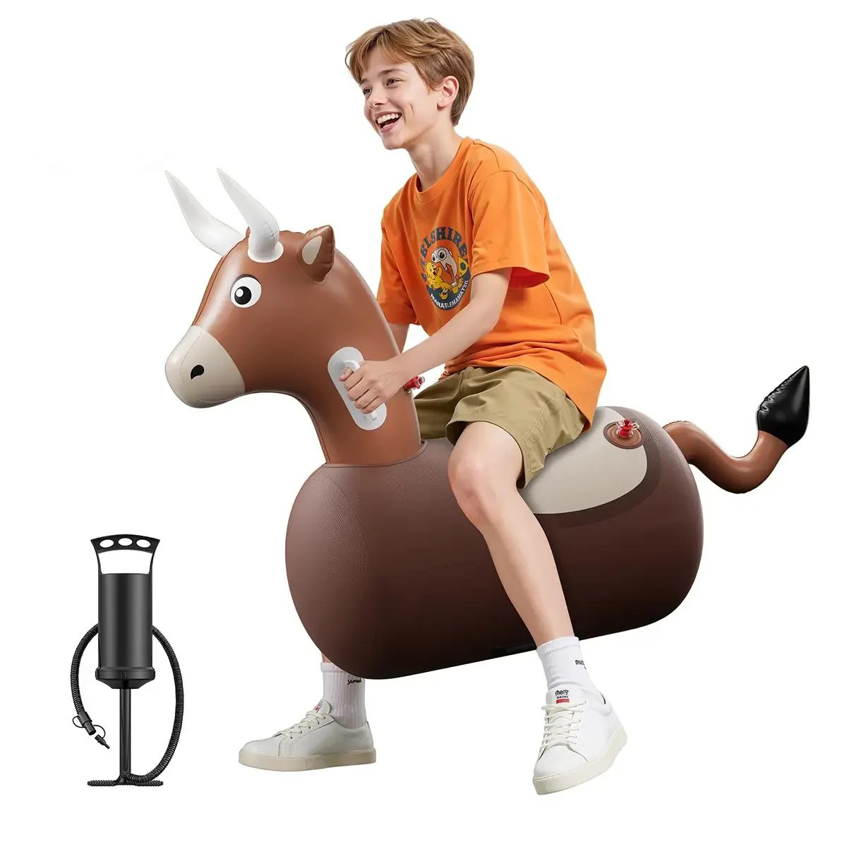 🐂 Kids Bouncing Bull Ride-On Toy