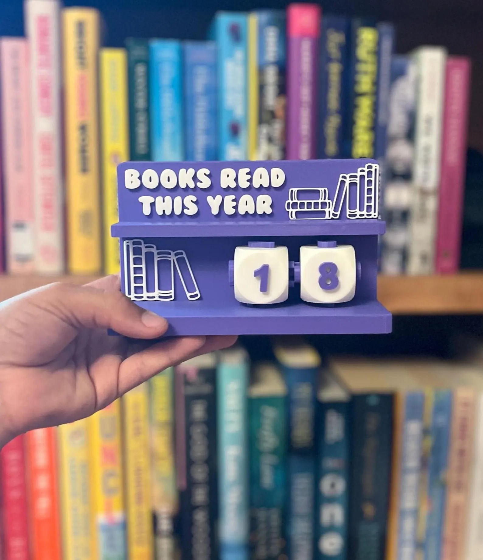 📚 Books Read This Year Counter – Fun & Colorful Reading Tracker