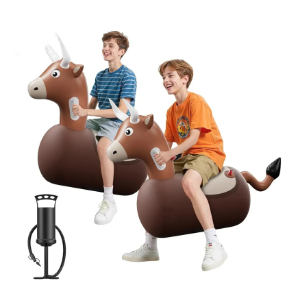 🐂 Kids Bouncing Bull Ride-On Toy