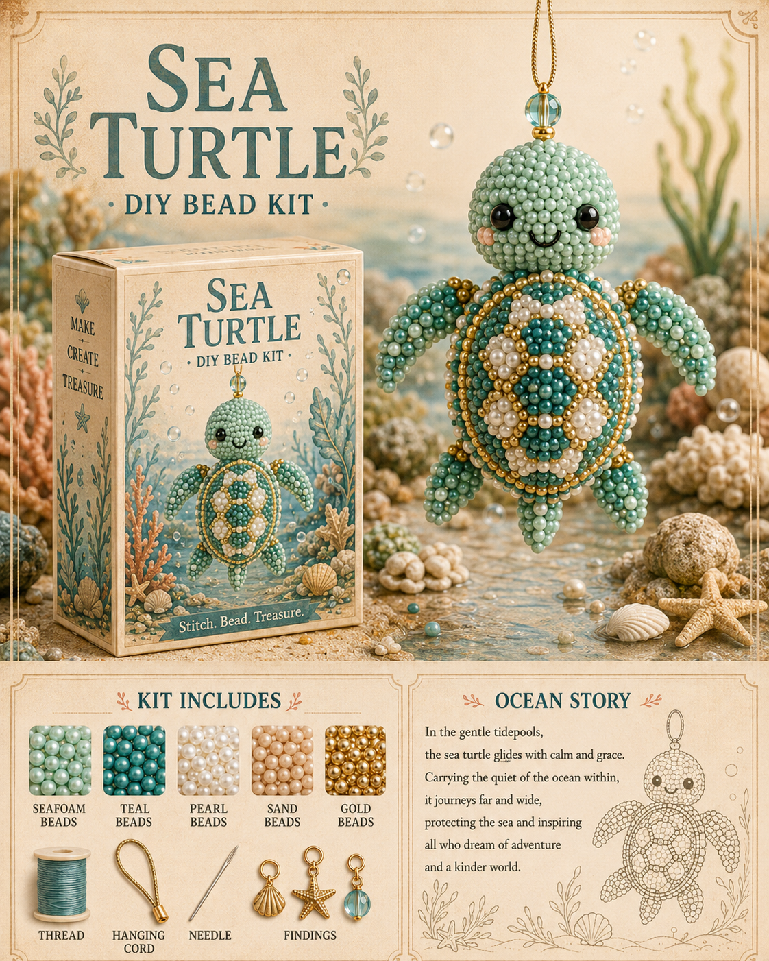 🌊 Ocean Friends DIY Bead Kit