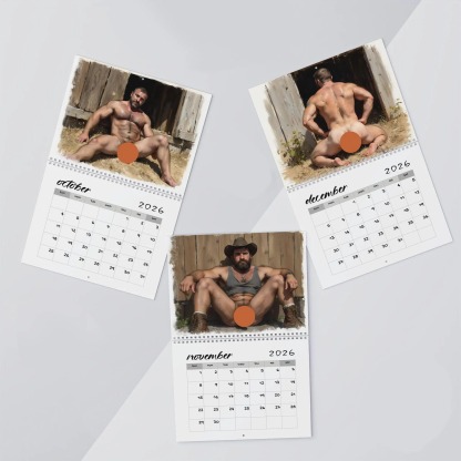 🔥 Strokes of Desire 2026 Calendar – 12 Months of Bold Masculinity