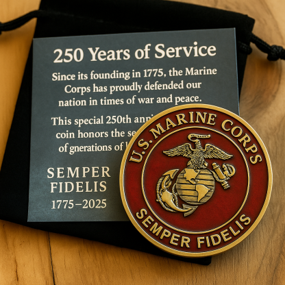 United States Military 250th Anniversary Challenge Coin Set