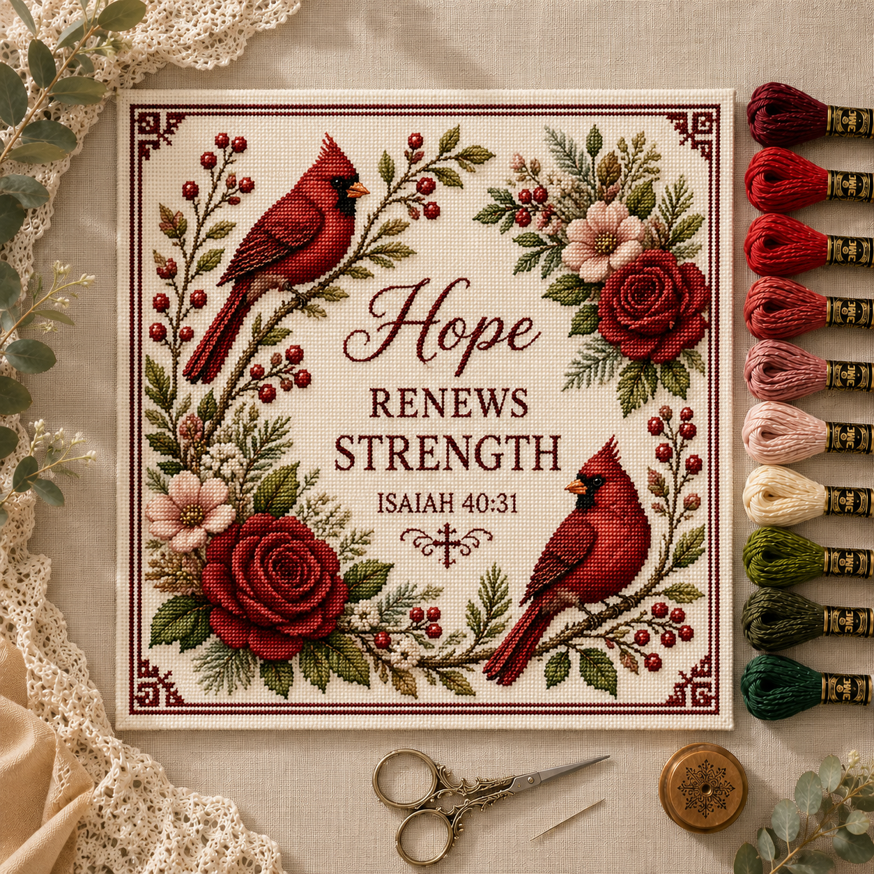 ✝️Faith Garden Cross Stitch Kit
