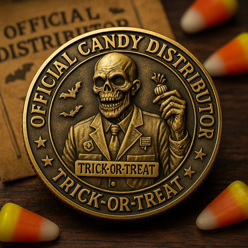 🎃 Official Candy Distributor™ Halloween Medal