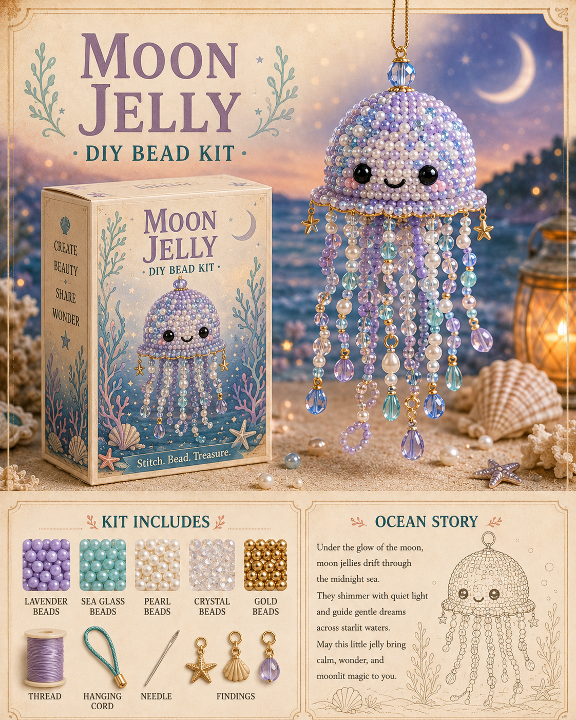 🌊 Ocean Friends DIY Bead Kit