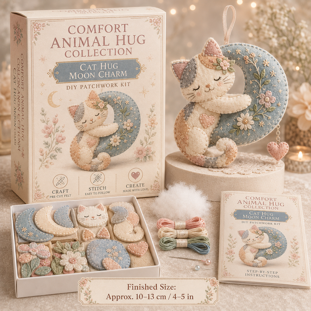 🐾 Comfort Animal Hug DIY Patchwork Kit