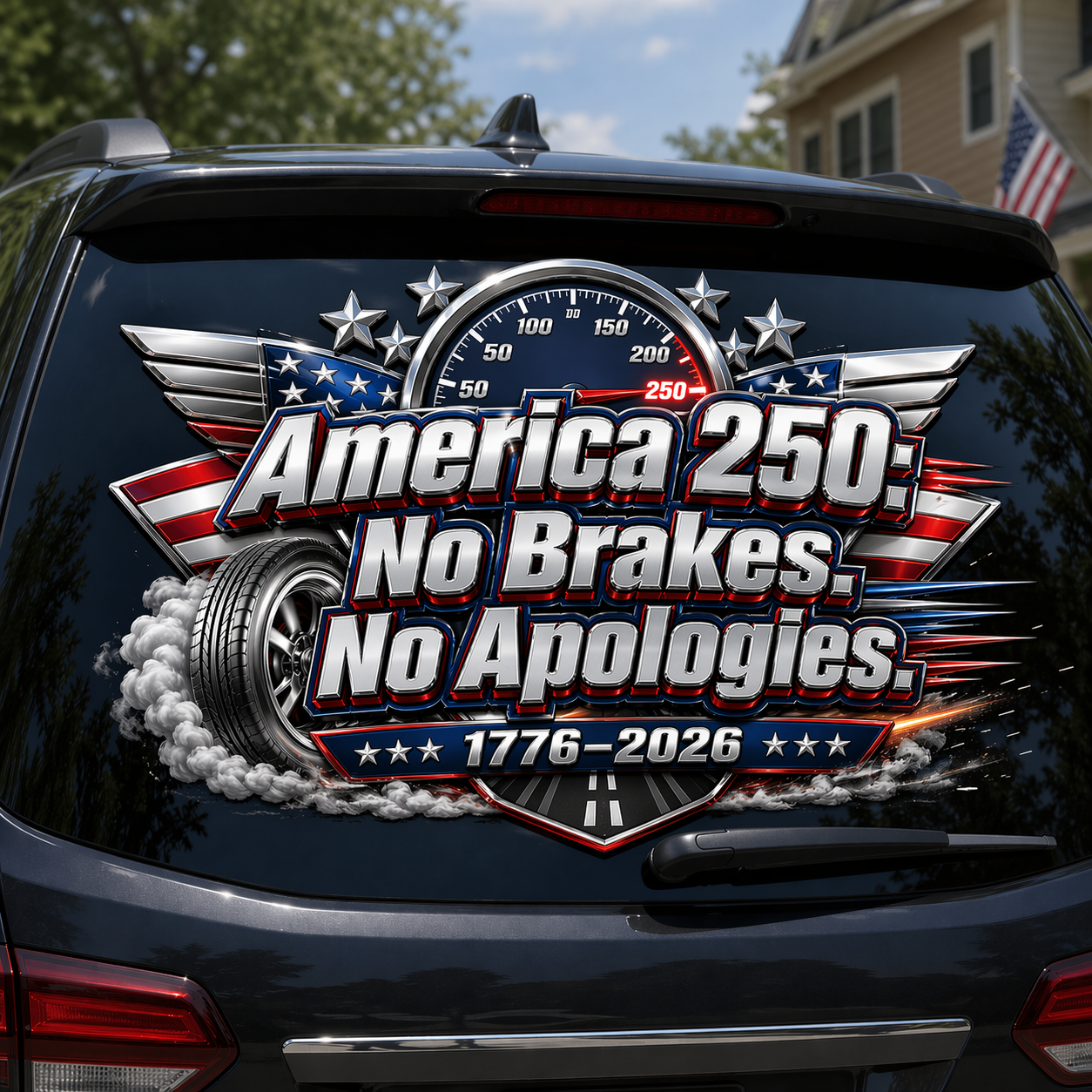 🚗 Premium Patriotic Car Decals – Celebrate 250 Years of American Pride 🇺🇸