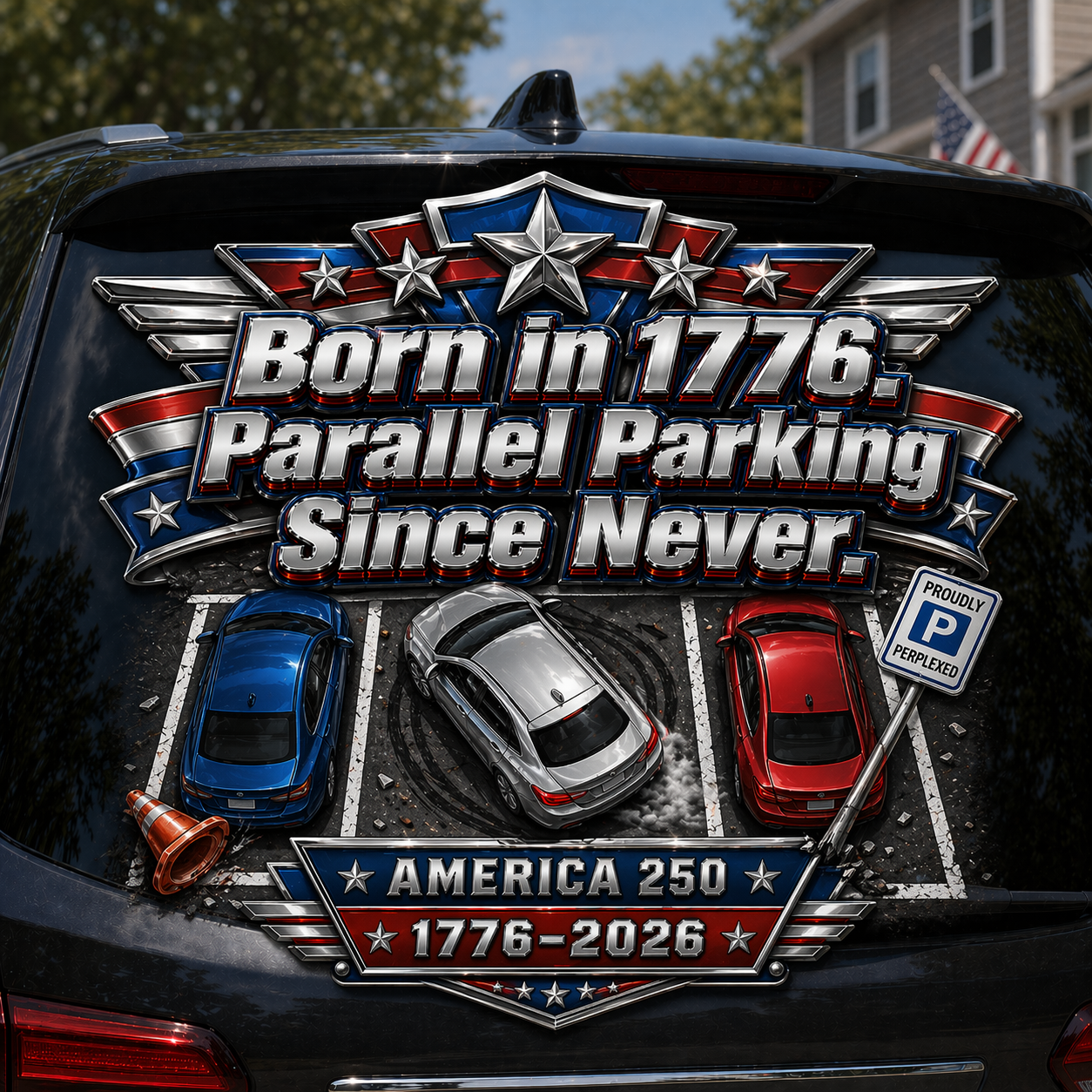 🚗 Premium Patriotic Car Decals – Celebrate 250 Years of American Pride 🇺🇸