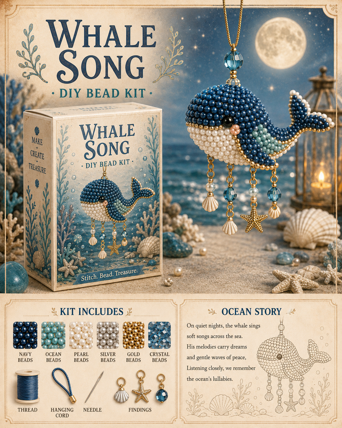 🌊 Ocean Friends DIY Bead Kit