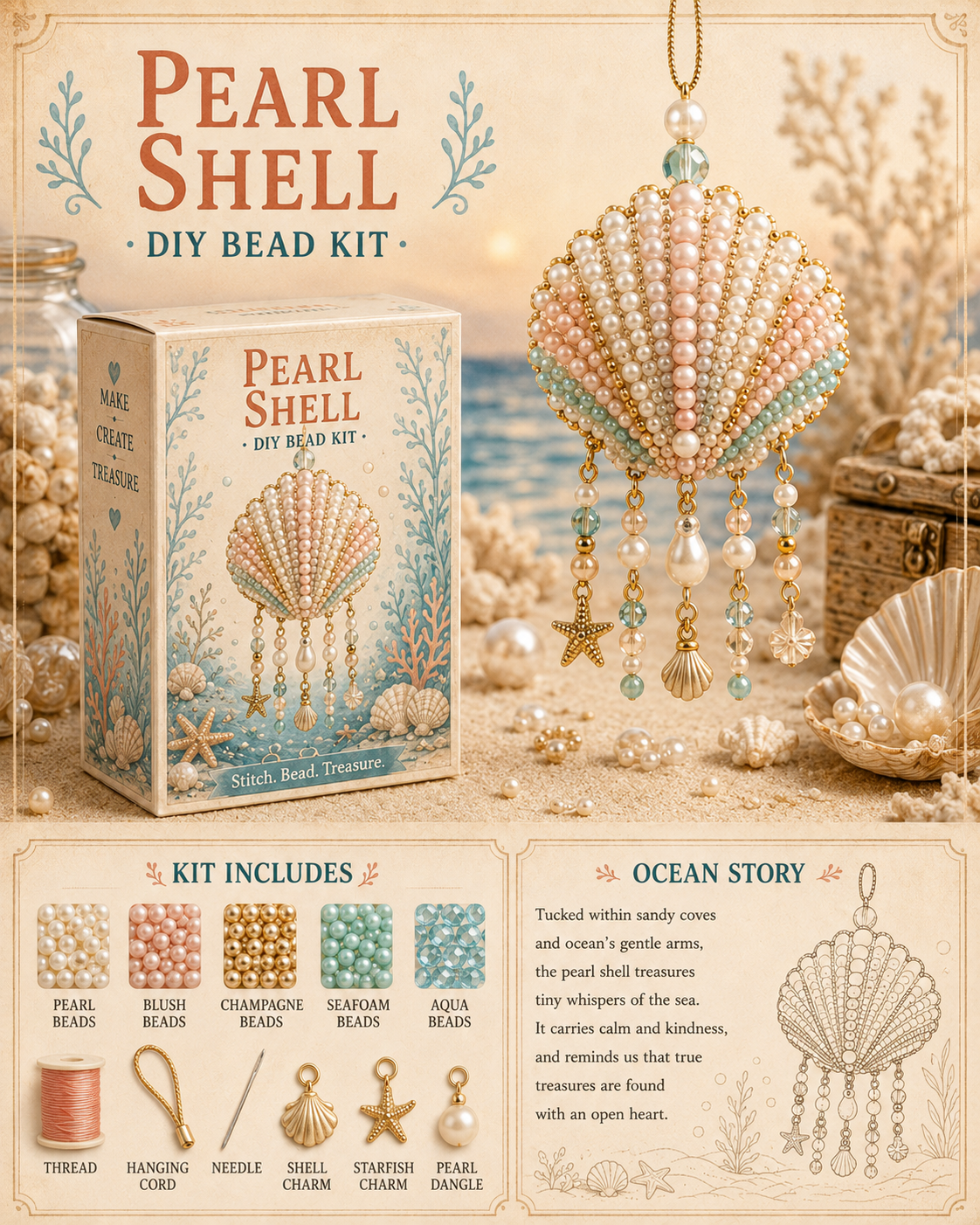 🌊 Ocean Friends DIY Bead Kit