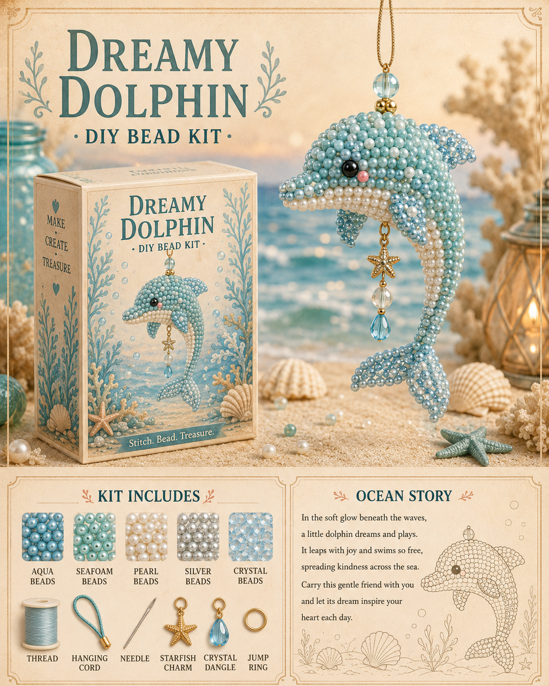 🌊 Ocean Friends DIY Bead Kit