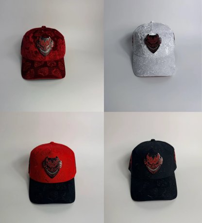 LUCIFER suede snapback hat Four colors available