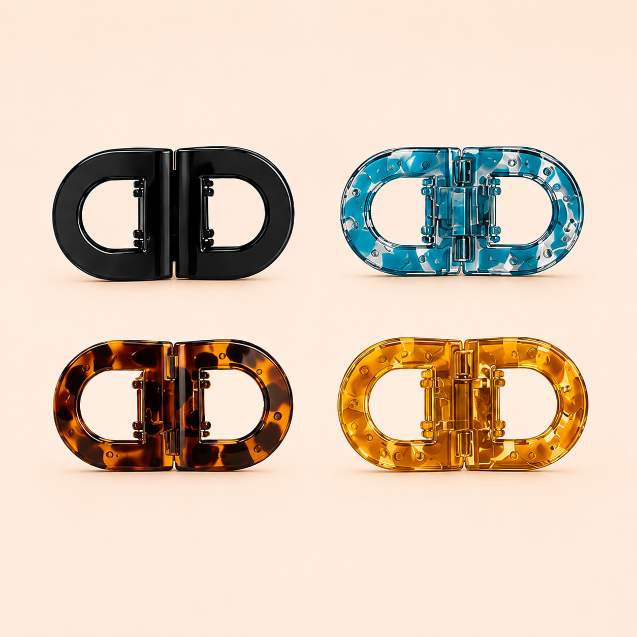 💖2-Piece Magnetic Hair Clip Set – Easy Half-Up Styling in Seconds