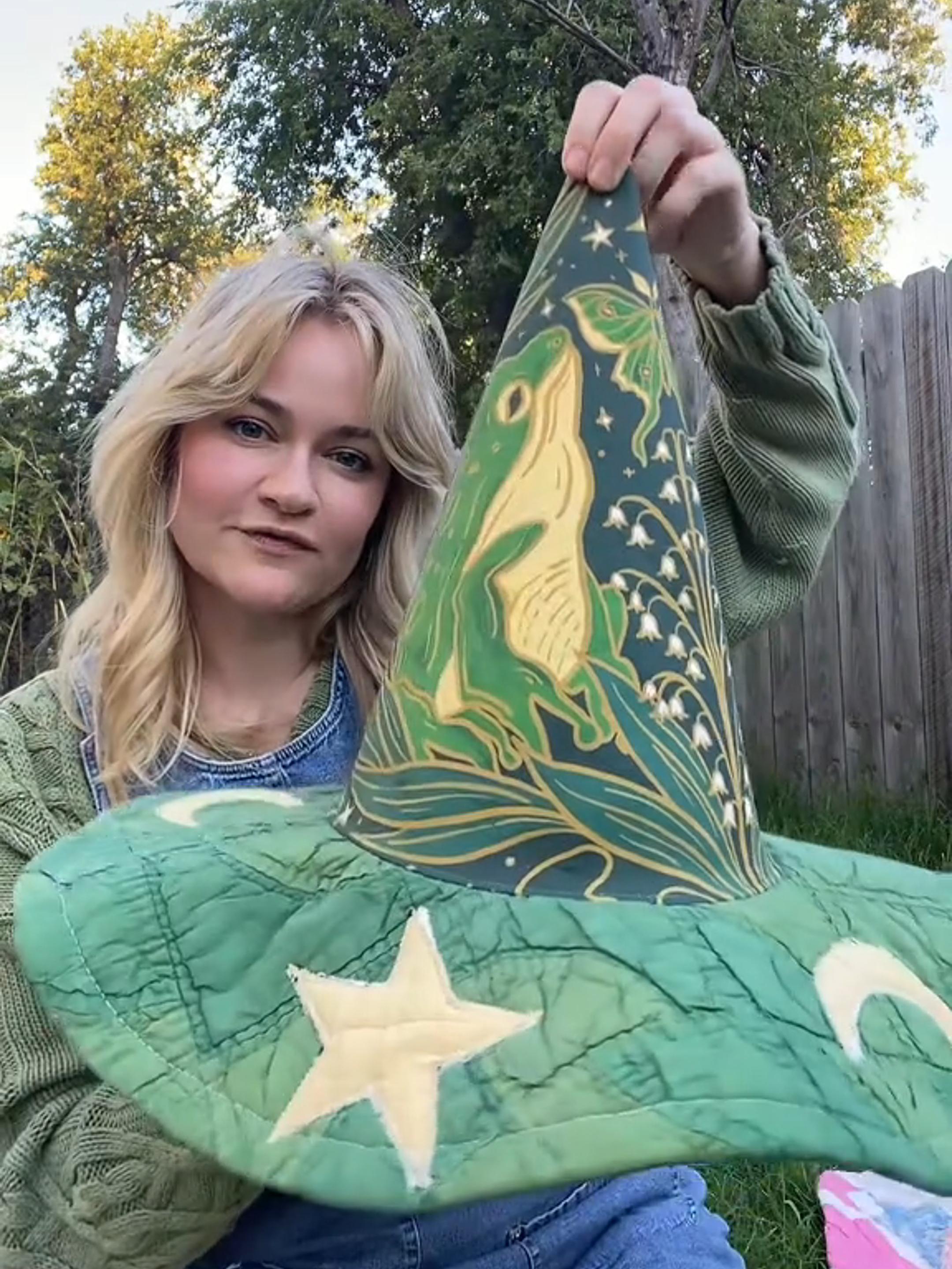 The Quilted Witch Hat | Handcrafted Folk Art Hat