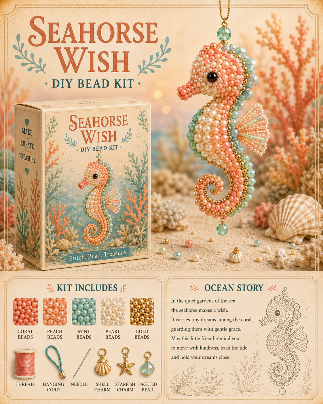 🌊 Ocean Friends DIY Bead Kit