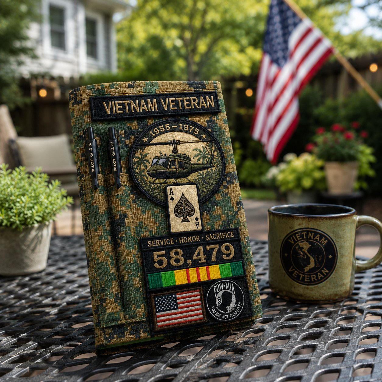 🔥LAST DAY 50% OFF - 🎖️Vietnam Veteran Tactical Journal Notebook