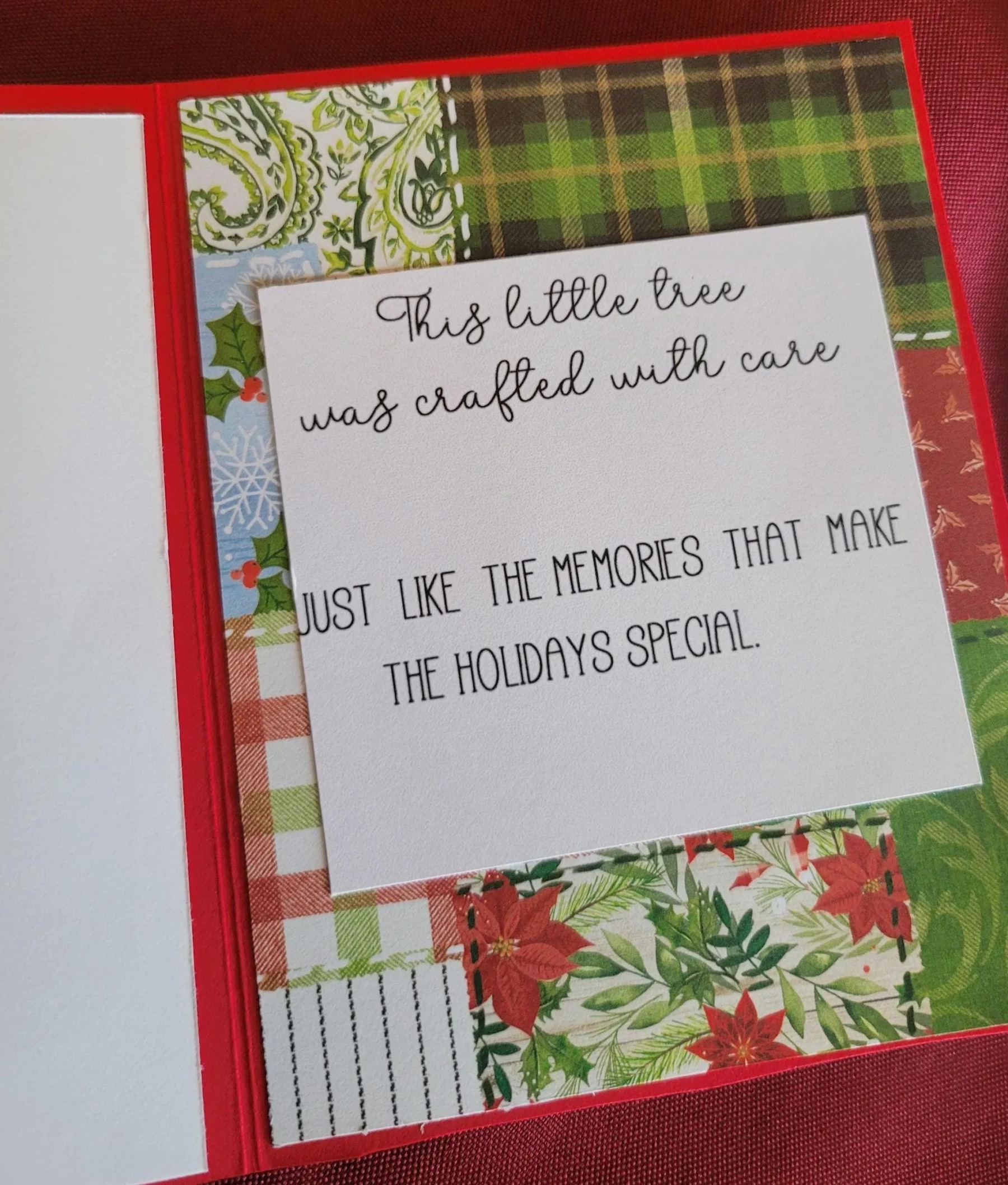 Crochet Christmas Tree Card