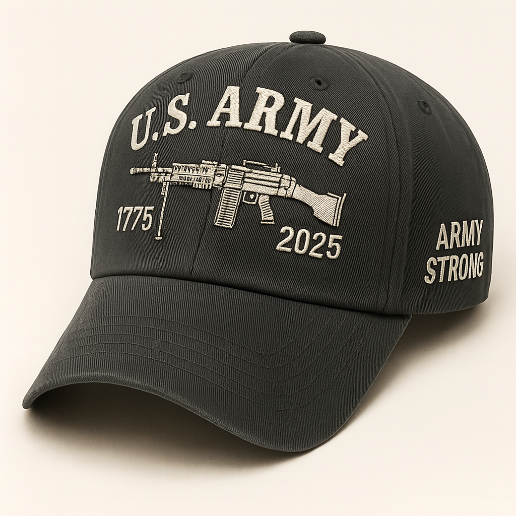 U.S. Army M249 Commemorative Cap – 250th Anniversary Machine Gun Edition
