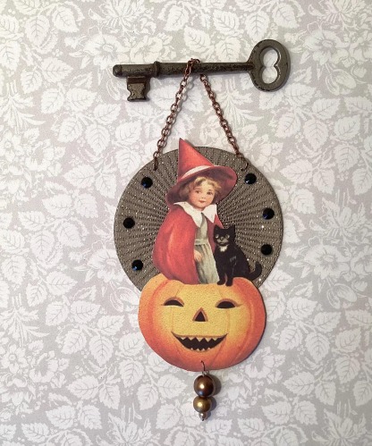 Antique inspired Halloween ornament