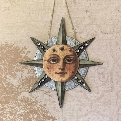 Antique inspired Halloween ornament