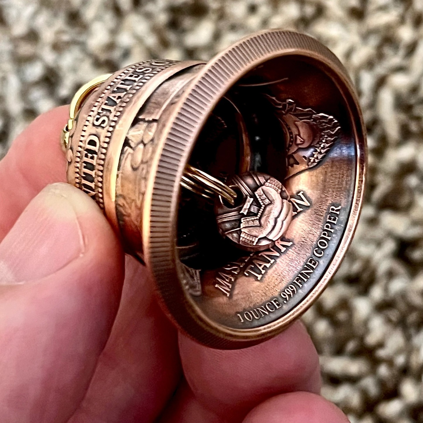 Handmade 250th Anniversary U.S. Army Motorcycle Bells