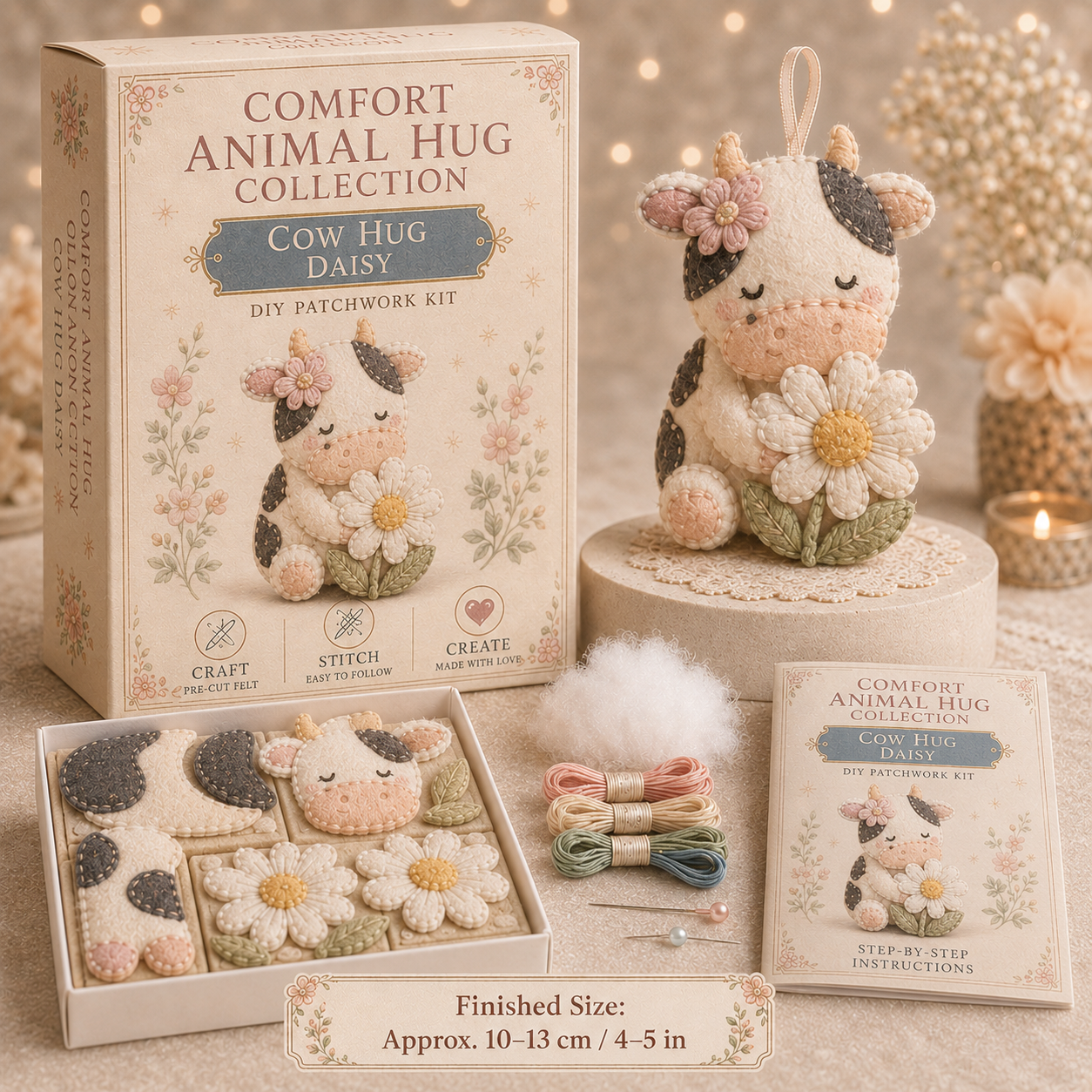 🐾 Comfort Animal Hug DIY Patchwork Kit