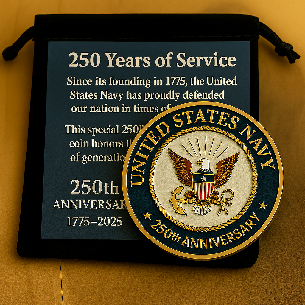 United States Military 250th Anniversary Challenge Coin Set
