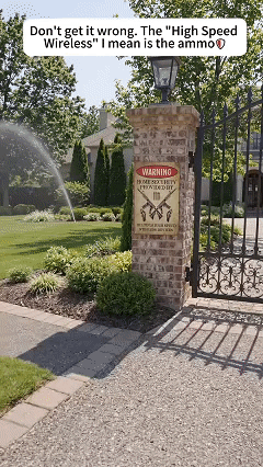 🏠 Home Security Provided By Multiple High Speed Wireless Devices | Tactical Metal Wall Sign