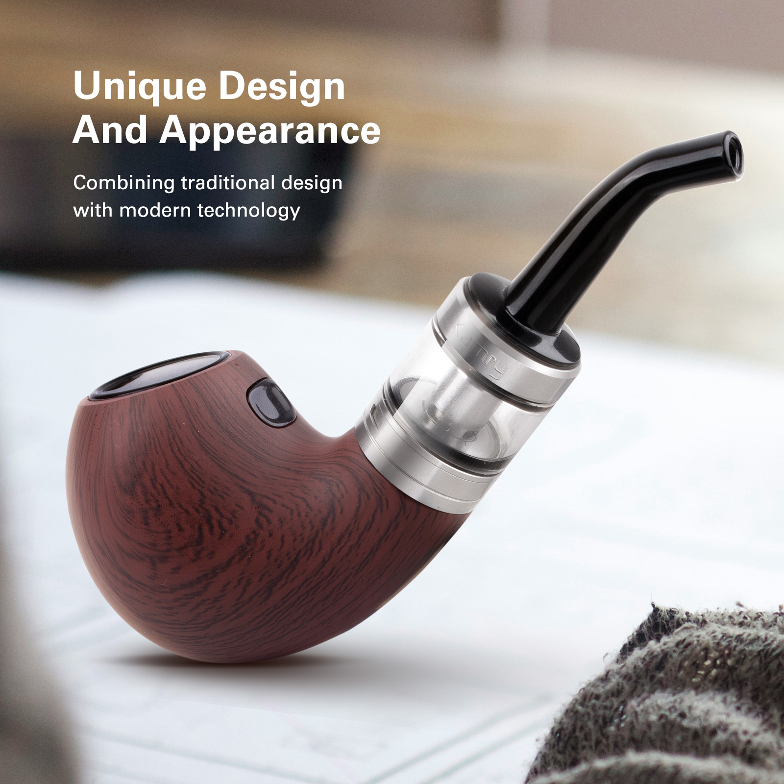 Kamry P6 Classical E Pipe, Rechargeable 1400mah