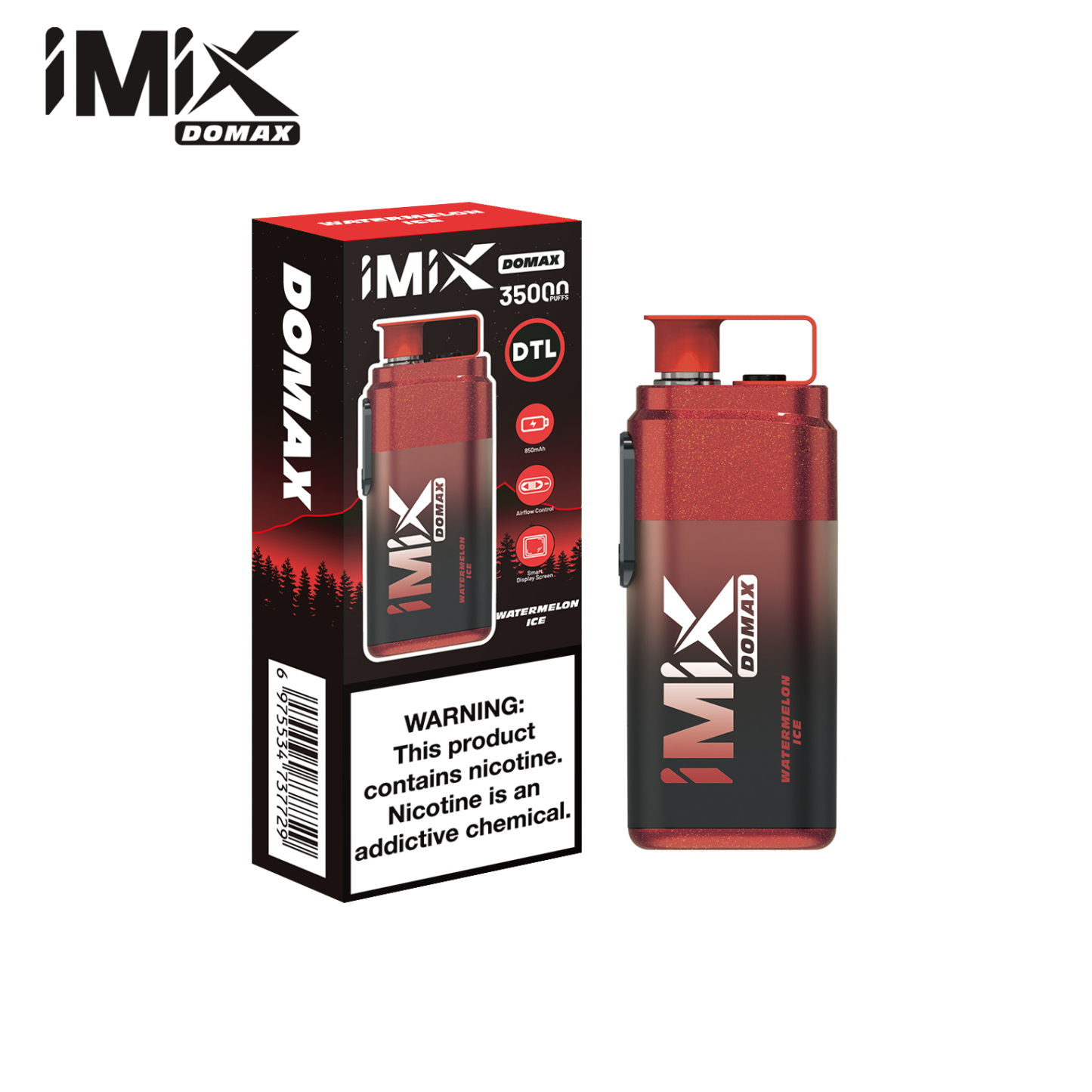 IMIX DOMAX 35000 PUFFS - WATERMELON ICE-kamrytechvape 3