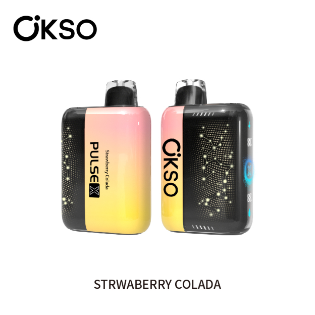 OKSO  25K Puffs PULSE X 3D Curved LED Screen Rechargeable Disposable Vape 