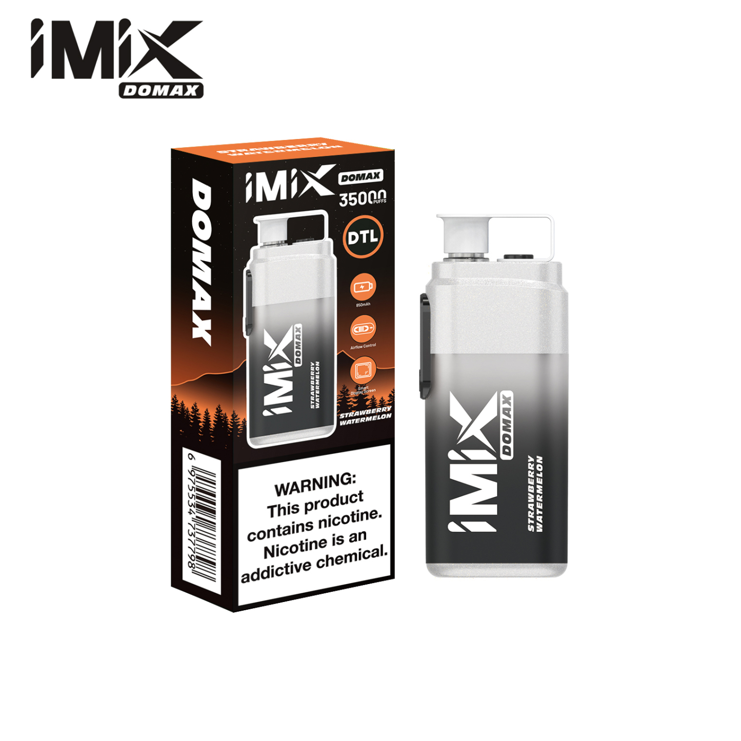 IMIX DOMAX 35000 PUFFS - STRAWBERRY WATERMELON-kamrytechvape 3
