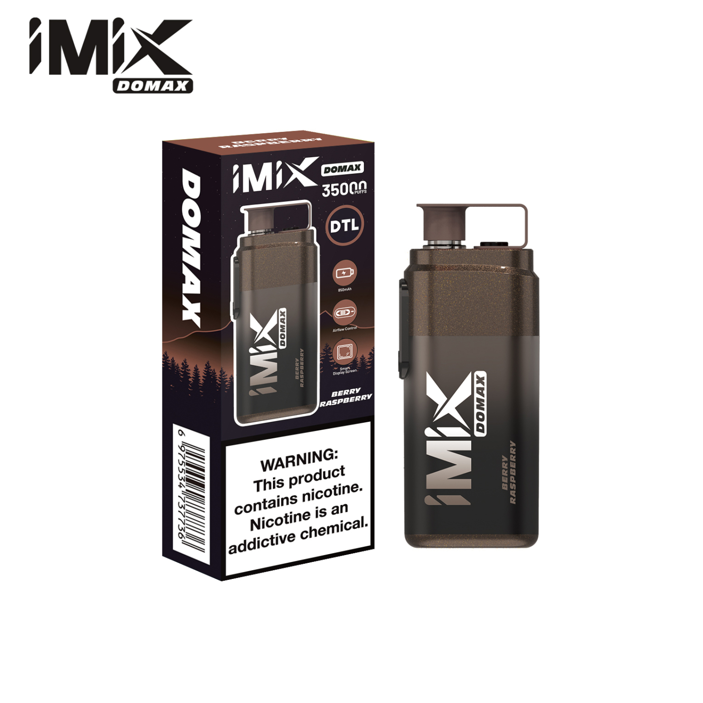 IMIX DOMAX 35000 PUFFS - BERRY RASPBERRY-kamrytechvape 3