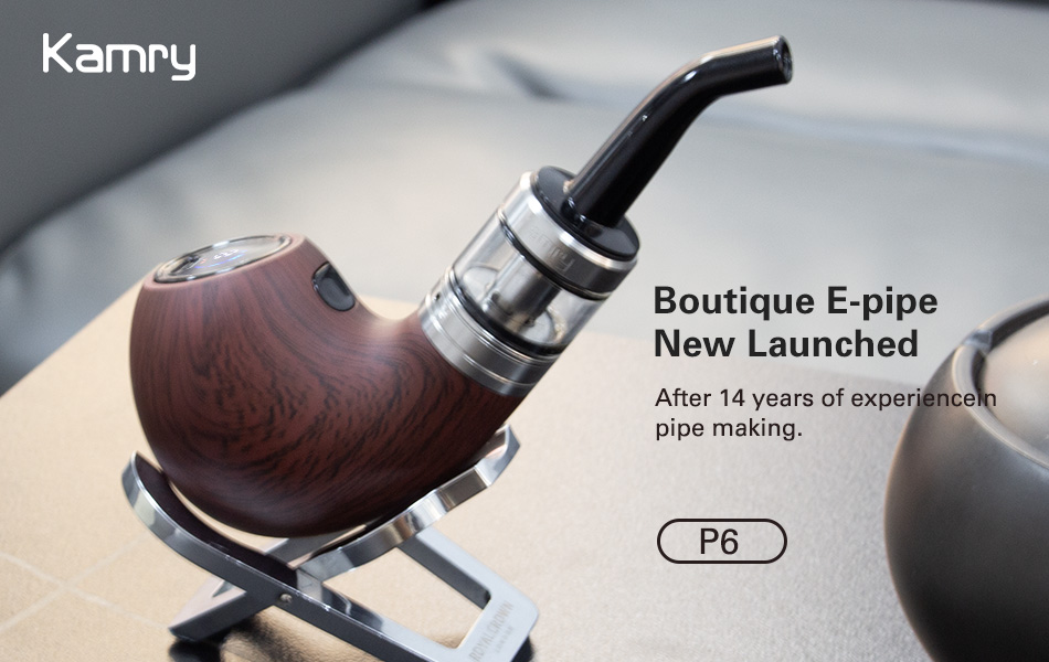 Kamry P6 Classical E Pipe, Rechargeable 1400mah