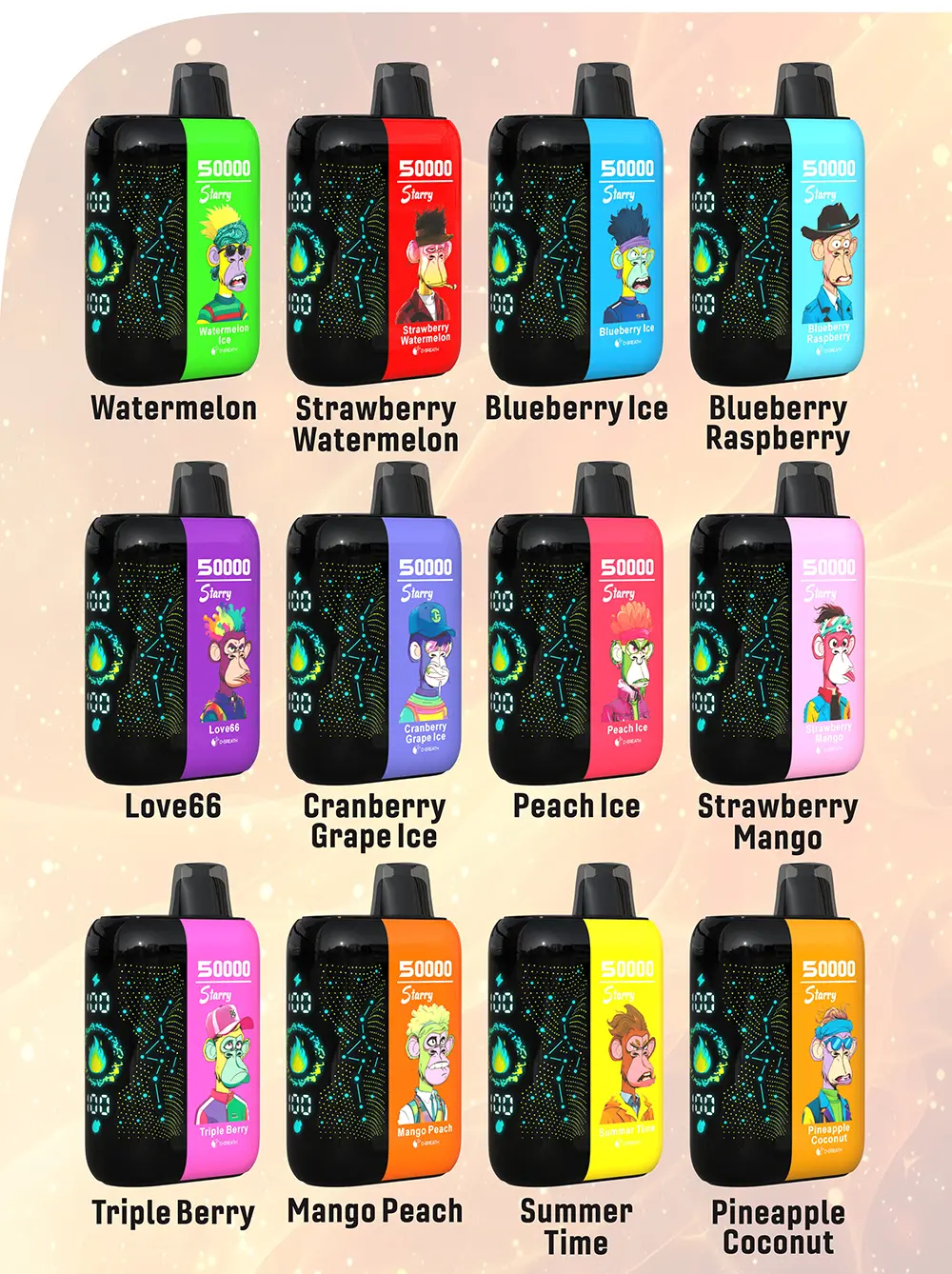Bang Blaze 50000 Puffs – Starry Screen Disposable Vape 6